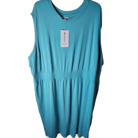 Athleta Santorini Cinch Dress, Golf Green, NWT, 3X - Picture 1 of 6